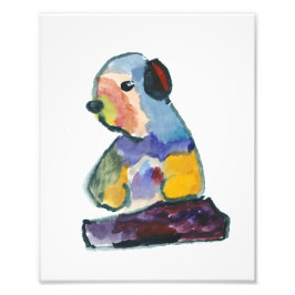 穏やかなビーバープリント フォトプリント           