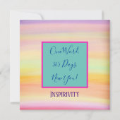 穏やかなピンクのフローラ 感動的 かわいらし サンキューカード (裏面)