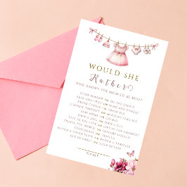 穏やかなピンクの水の色のゲームセット赤ちゃんシャワー