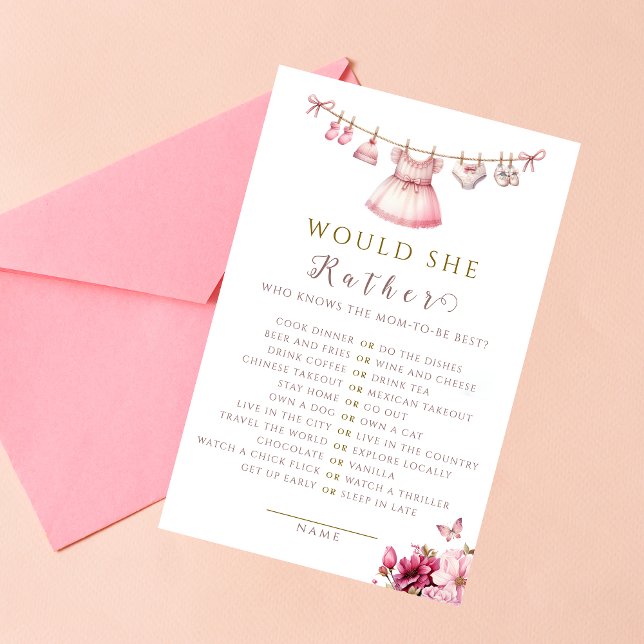 穏やかなピンクの水の色のゲームセット赤ちゃんシャワー (クリエイターアップロード済み)