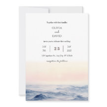 穏やかなピンクの海波アットドーンビーチ結婚式