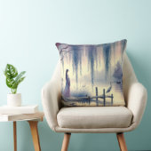 穏やかなファンタジー湖ウィローとヘロン クッション (椅子)