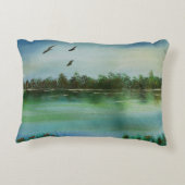 穏やかなフロリダ川 アクセントクッション (裏面)