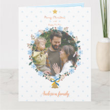 穏やかなフローラクリスマスと新年フォトホリデー