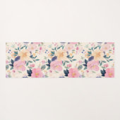 穏やかなフローラピンクフローエレガント落ち着く美学 ヨガマット (裏面(横))