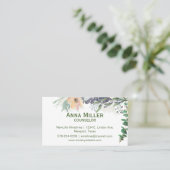 穏やかなフローラ相談省ビジネスカード 名刺 (スタンド正面)