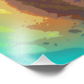 穏やかなブッダ顔グリーン フォトプリント            (角)