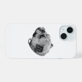 穏やかなブルドッグの温もり iPhone 15ケース (裏面横)