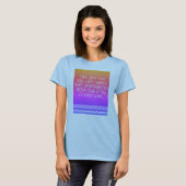 「穏やかなブルーでタイムレスな知恵Tシャツ」 Tシャツ (正面フル)
