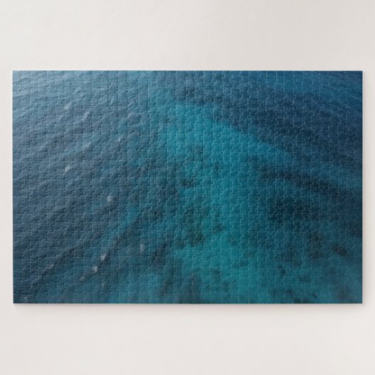 穏やかなブルーの海に挑戦 ジグソーパズル (横)