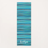 穏やかなブルーゼン |パーソナライズされた | ヨガマット (正面)