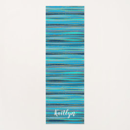 穏やかなブルーゼン |パーソナライズされた | ヨガマット