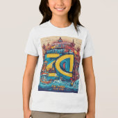 穏やかなペリカンピア トライブレンドＴシャツ (正面)