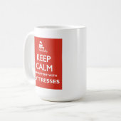 穏やかなマグを保って下さい コーヒーマグカップ (正面左)