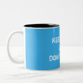 穏やかなマグを保って下さい ツートーンマグカップ (左)