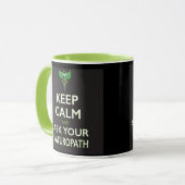 穏やかなマグを保って下さい マグカップ (正面左)