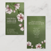 穏やかなマグノリアフラワーブランチ 名刺 (正面/裏面)