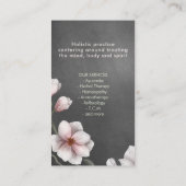 穏やかなマグノリアフラワーブランチ 名刺 (裏面)