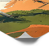 穏やかなマルティニケのビーチスケープ ポスター (角)