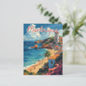 穏やかなマルティニケのビーチスケープ ポストカード (スタンド正面)