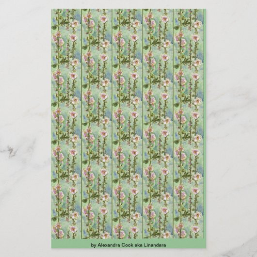 穏やかなマロー工芸紙 便箋 (正面)