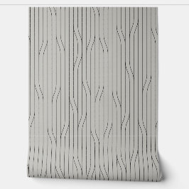 穏やかなミニマル抽象芸術線（灰色） 壁紙