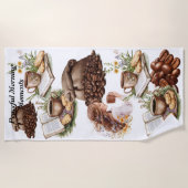 穏やかなモーニングモーメントタオル ビーチタオル (正面)