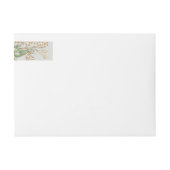 穏やかなユーカリエレガントプスグリーンブリーズシーガラス ラップアラウンドラベル (正面)