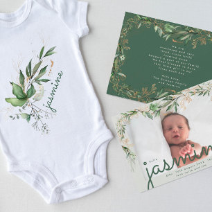 穏やかなユーカリエレガントプスグリーンブリーズシーガラス 案内状