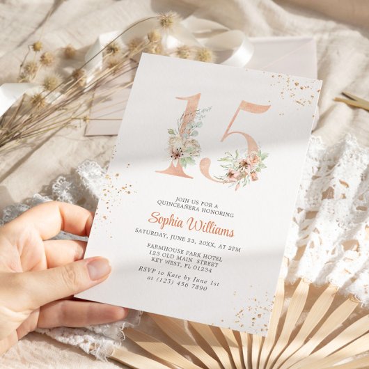 穏やかなライリーナンバー15フローラキンセアニェラ 招待状