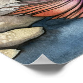 穏やかなラグーンマーメイドアートポスター ポスター (角)