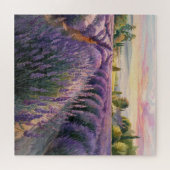 穏やかなリラックスラベンダーの風景 ジグソーパズル (横)