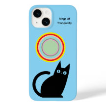 穏やかなリング iPhoneケース ライトブルー
