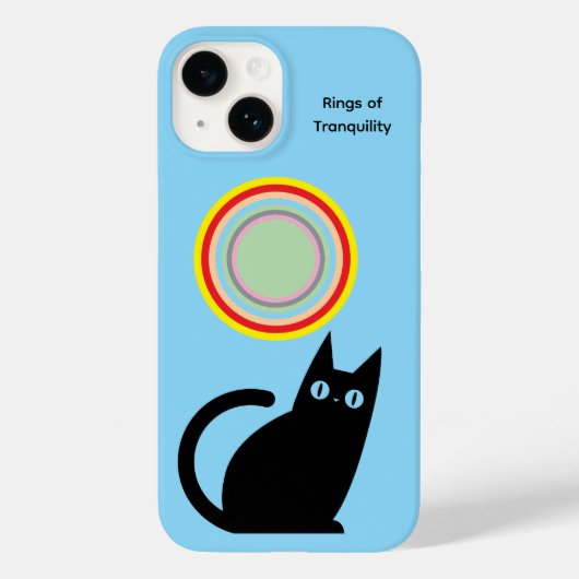 穏やかなリング iPhoneケース ライトブルー Case-Mate iPhoneケース (裏面)