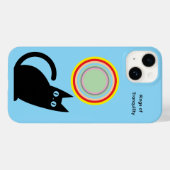 穏やかなリング iPhoneケース ライトブルー Case-Mate iPhoneケース (裏面 (横))