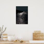 穏やかなロッキーケリーの夜景 ポスター (キッチン)