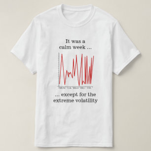 穏やかな一週間だった…極端なボラティリティ Tシャツ