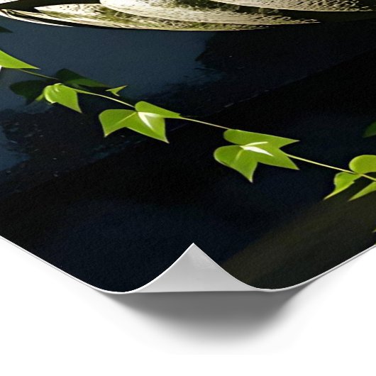 穏やかな仏像の泉 ポスター (角)