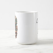 穏やかな仏像、コーヒー&禅彫刻 コーヒーマグカップ (中央)