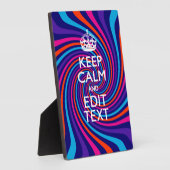 穏やかな保文字カラーの数々の旋回をパーソナライズ フォトプラーク (側面)