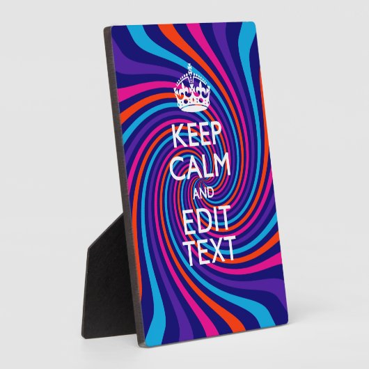 穏やかな保文字カラーの数々の旋回をパーソナライズ フォトプラーク (側面)