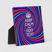 穏やかな保文字カラーの数々の旋回をパーソナライズ フォトプラーク (正面)