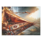 穏やかな先住民インディアンテペバイザ穏やかな川 テーブルクロス (正面(横))