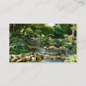 穏やかな入り江水FeatureBusinessカードテンプレート 名刺 (裏面)