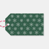 穏やかな冬のグリーンホリデー ギフトタグ (裏面横)