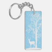穏やかな冬のシルエット キーホルダー (正面左)