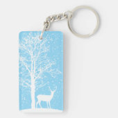 穏やかな冬のシルエット キーホルダー (裏面)