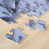 穏やかな冬の山：霧の穏やかな。 ジグソーパズル (側面)