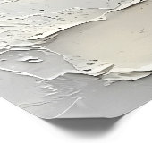 穏やかな冬の川の日の出、テクスチャパレット ポスター (角)