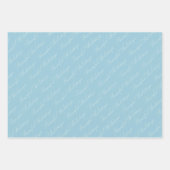 穏やかな冬の森の水のカラースクリプト ラッピングペーパーシート (正面3)